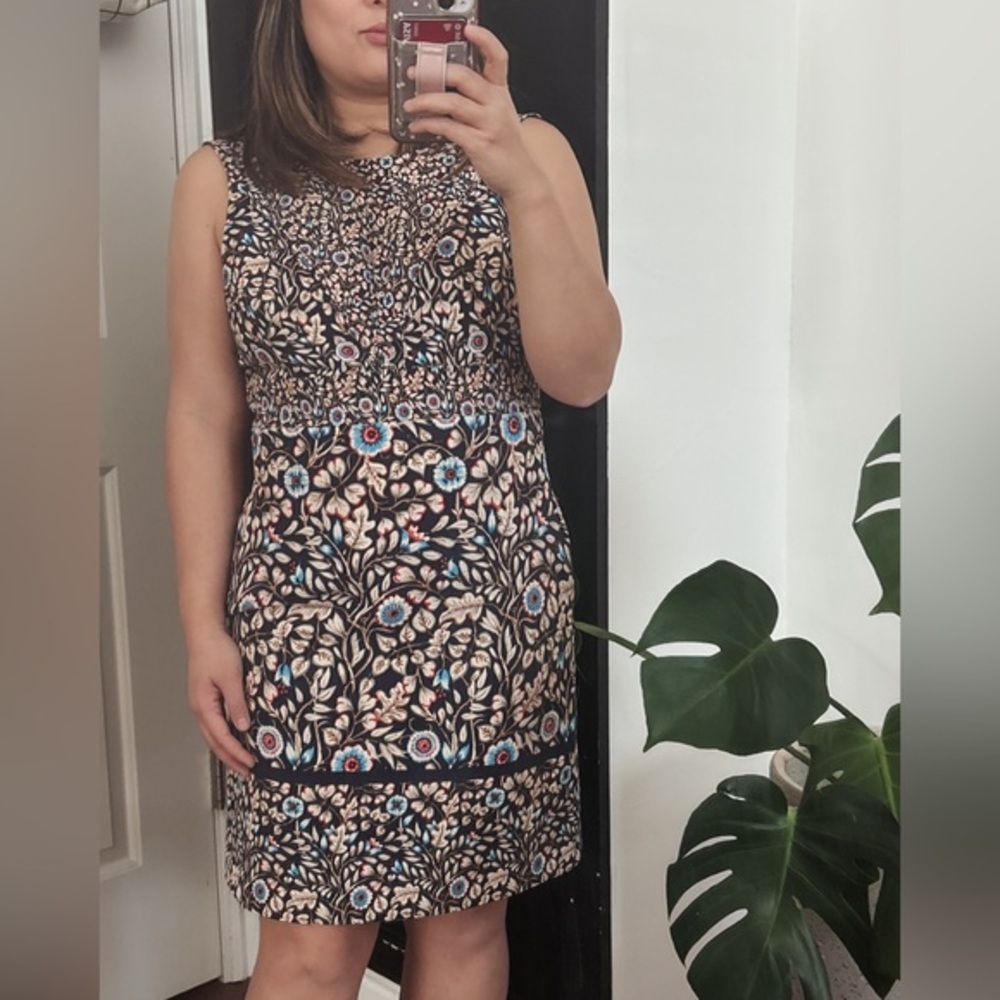 Anthropologie X Maeve Floral Brindille Sheath Sleeveless Dress. Size 4